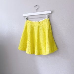 Kate Spade Lemon Coreen Yellow Skirt